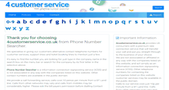 Desktop Screenshot of 4customerservice.co.uk