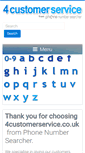 Mobile Screenshot of 4customerservice.co.uk