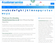 Tablet Screenshot of 4customerservice.co.uk